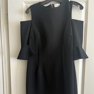 Rickie Freeman for Teri John Black Cold Shoulder Dress Size 10